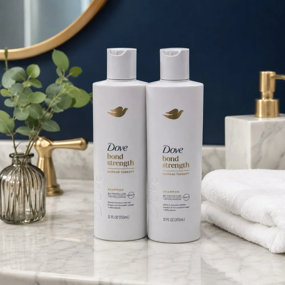 Dove Bond Strength Damage Therapy Shampoo Lot Of 2 12 Oz. Bio-Protein Repair
